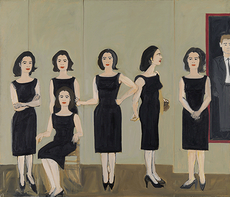 Alex Katz, The Black Dress, 1960. Image: Scala, Florence/bpk, Bildagentur fuer Kunst, Kultur und Geschichte, Berlin, Artwork: © Alex Katz / DACS, London / VAGA, New York
